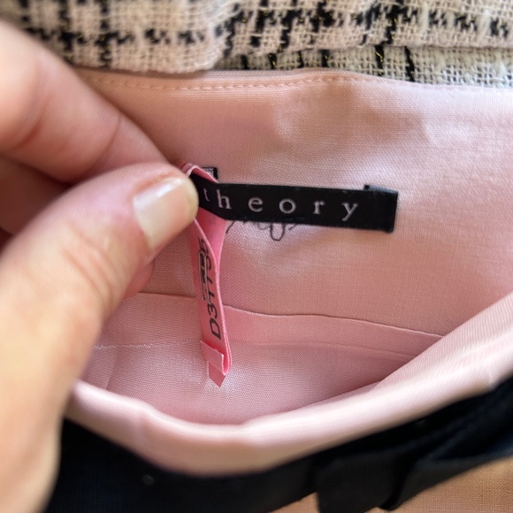 Theory Vivian Pink Pleated Mini Skirt - Picture 2 of 6